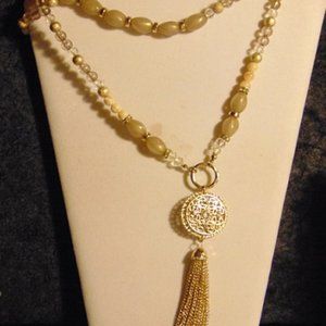 Filligree and Tassle Necklace